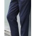 Men Solid Color Formal Side Button Pockets Ankle Length Business Pants